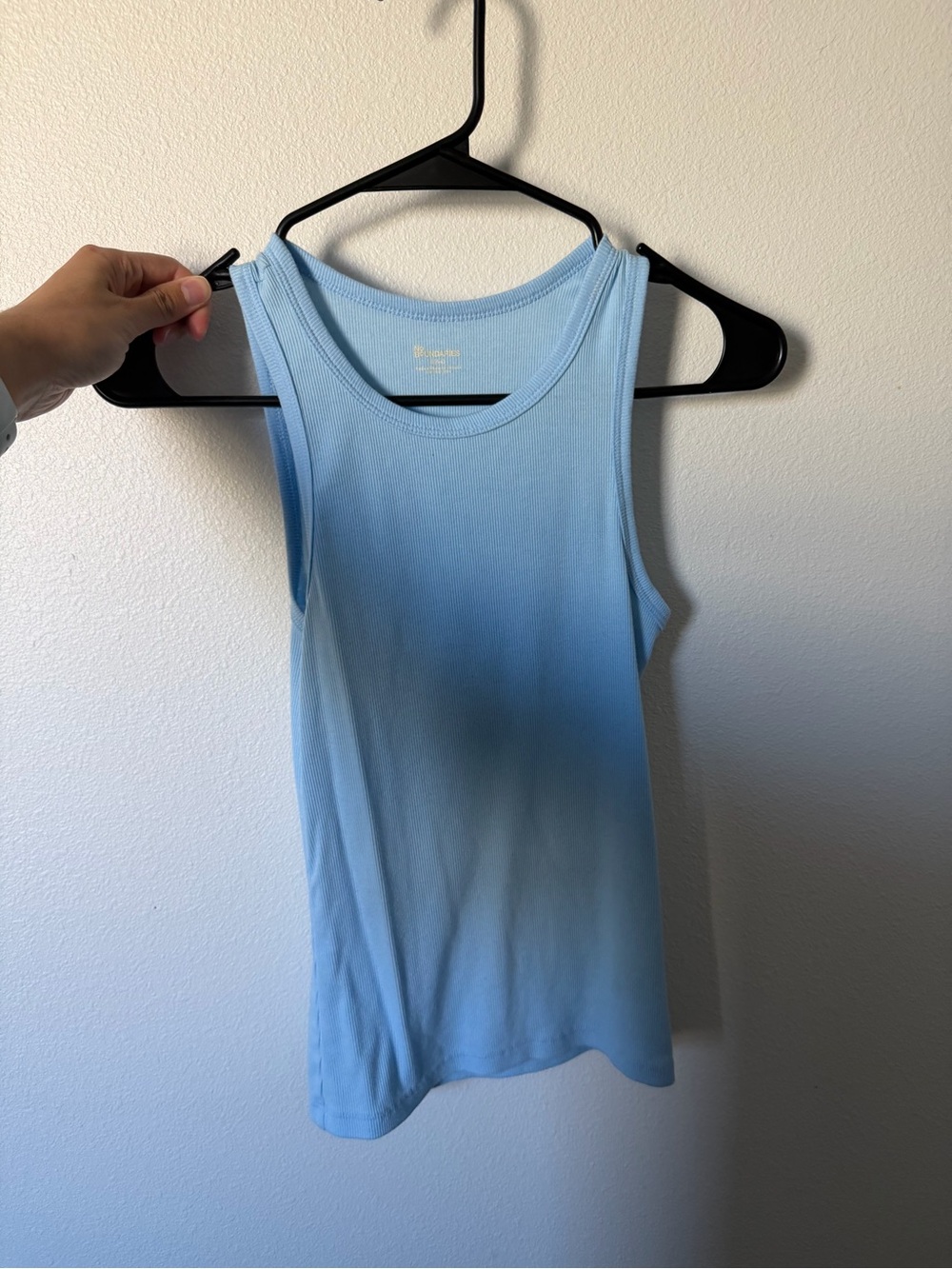 No Boundaries Baby Blue Ribbed Tank Top